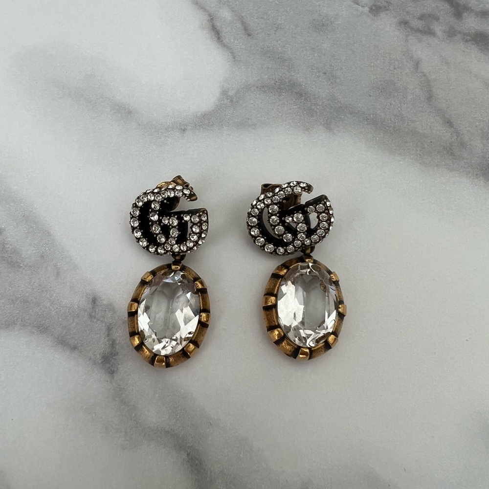 Gold Gucci earrings
